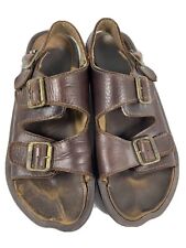 🔥Teva • Sapato sandália de couro marrom alça dupla e fivela • Masculino tamanho 8 comprar usado  Enviando para Brazil