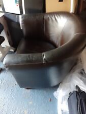 Brown leather tub for sale  BOURNEMOUTH