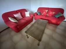 divano rosso alcantara usato  Vajont