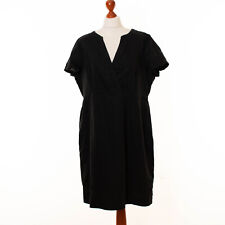 Damska sukienka z krótkim rękawem NOA NOA czarna 100% len rozmiar 2XL na sprzedaż  Wysyłka do Poland