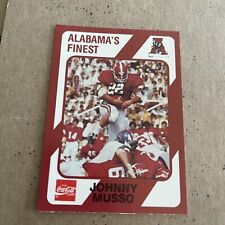JOHNNY MUSSO 1989 Alabama’s Finest #C18 Football Card / CRIMSON TIDE, used for sale  Shipping to South Africa