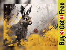 Autumn hare painting for sale  PORTSMOUTH