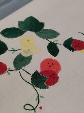 Vintage embroidered table for sale  WYMONDHAM