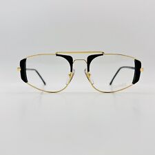 Italian Graffiti Glasses Women's Oval Gold Black Vintage 80s Mod. 7332 NOS for sale  Shipping to South Africa