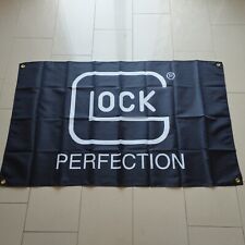 GLOCK PERFECTION Flag/Banner/Merchandise/Werbung/Wandbild/GUNS/PISTOL/AUSTRIA, usado comprar usado  Enviando para Brazil