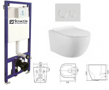 Hanging wall toilet for sale  Shipping to Ireland