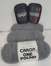 (3) Fio sólido Caron One Pound - (4) calibre médio 100% acrílico 16 oz para croch comprar usado  Enviando para Brazil