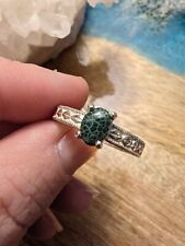 Michigan Greenstone/Chlorastrolite Isle Royale ring size 7 Sterling Silver, used for sale  Shipping to South Africa