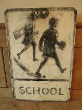 School road sign. for sale  BADMINTON