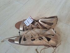 Ladies gold sandals for sale  HIGH WYCOMBE