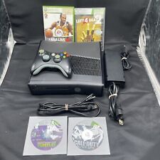 Console Microsoft Xbox 360 S 4GB preto com controle, 4 jogos testados funcionando leitura comprar usado  Enviando para Brazil