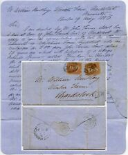 1856 foglio lettere usato  Spedire a Italy
