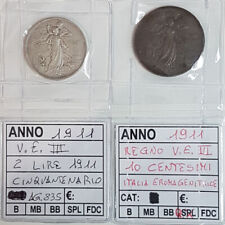 Lotto monete 1911 usato  Ancona