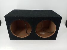 Dual 10" Sealed Car Box Subwoofer Speaker Enclosure Cabinet Carpet      EB-14428 for sale  Shipping to South Africa