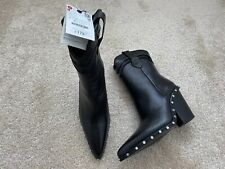 Zara black leather for sale  GLASGOW