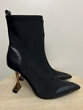 ✖️ RIVER ISLAND Scuba Pointed Toe Black Boots U.K. Size 7, used for sale  Shipping to South Africa