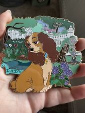 Disney Lady And The Tramp masterpiece Jumbo Fantasy Pin LE for sale  Shipping to South Africa
