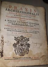 Praxis archiepiscopalis antoni usato  Napoli