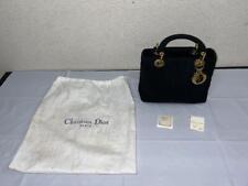 Usado, Bolsa de mão Christian Dior Lady Dior Cannage náilon preta usada 240401N comprar usado  Enviando para Brazil