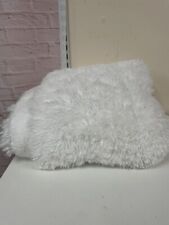 White fluffy blanket for sale  EXETER