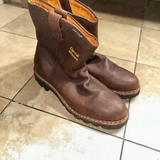 Chippewa  Brown Leather Western Work Cowboy Boots Men’s Sz 12, used for sale  Shipping to South Africa