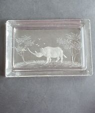 Rectangular etched glass for sale  CRANBROOK