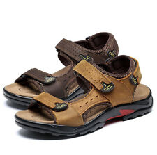 Classic Men's Sandals Summer Leather Comfort Beach Water Shoes Outdoor Plus Size myynnissä  Leverans till Finland