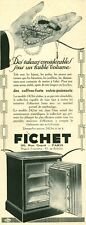 Publicité ancienne coffre fort Fichet 1925 issue de magazine DAM d'occasion  France