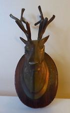 Vintage brass stag for sale  Shipping to Ireland