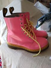 LADIES RARE BUBBLE GUM PINK PATENT DR MARTENS BOOTS SIZE UK 5 for sale  Shipping to South Africa