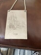 Decanter label gin for sale  BATHGATE