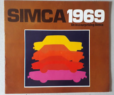 Simca range brochure for sale  BOURNE