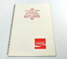 Calendario de Coca-Cola Coca-Cola Ringblock Año Académico 16 Meses Libro de Plan EE. UU. 1975-1976 segunda mano  Embacar hacia Mexico