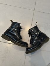 Dr Martens 1460 Doc Black Patent Classic Ankle Womens Boots Size UK 5, used for sale  Shipping to South Africa