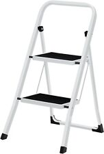 Folding Step Ladder with 2 Steps, Folding Section, Safety Locking Mechanism for sale  Shipping to South Africa