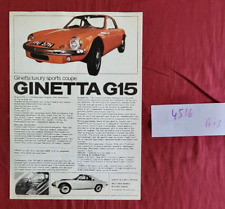 4516 ginetta prospectus for sale  Shipping to Ireland