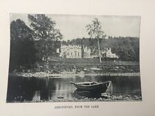 Antique Print Abbotsford From The Lake Sir Walter Scott Scotland C1910 for sale  Shipping to South Africa