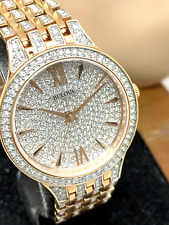 Relógio feminino Bulova 98L235 cristal acentuado tom ouro rosa aço inoxidável 32mm comprar usado  Enviando para Brazil