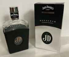 Jack Daniels MONOGRAM empty bottle with 1st release smooth silver cap & box!  for sale  Shipping to Canada