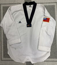 Usado, Camisa uniforme blanca aprobada por la Federación Mundial de Taekwondo Adidas 4 (180 cm) segunda mano  Embacar hacia Mexico