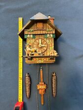 German Made Cuckoo Clock with Cuckoo, Beer Drinking, Chimney Sweep, Chime 24hr for sale  Shipping to South Africa
