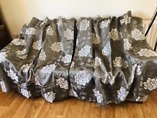 Curtains silver brocade for sale  Shipping to Ireland