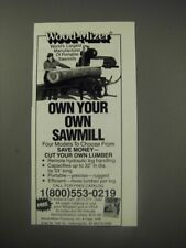 1990 Wood-Mizer Sawmill Ad - Wood-Mizer world's largest manufacturer for sale  Madison Heights