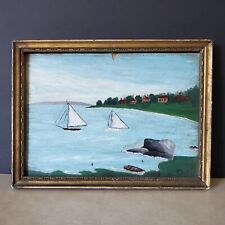 Small Antique~Vintage Oil Painting~Rhode Island for sale  Shipping to South Africa