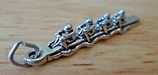 3D Sterling Silver 35x5mm Sculling Rowers Rowing Team Crew Charm for sale  Shipping to South Africa