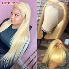 Brazilian 613 Blonde Straight Lace Front Human Hair Wigs Transparent Baby Hair for sale  Shipping to South Africa