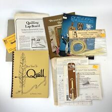 Used, Vtg Quilling Kit - Work Board w/ Template Instruction Books & Tools for sale  Shipping to South Africa