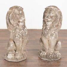 Pair carved limestone for sale  Round Top