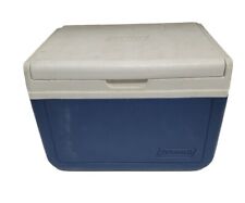 Refrigerador pessoal Coleman modelo 5205 tampa flip azul branca EUA vintage limpo comprar usado  Enviando para Brazil
