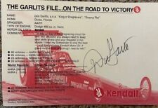 Garlits autographed kendall for sale  Cambridge Springs